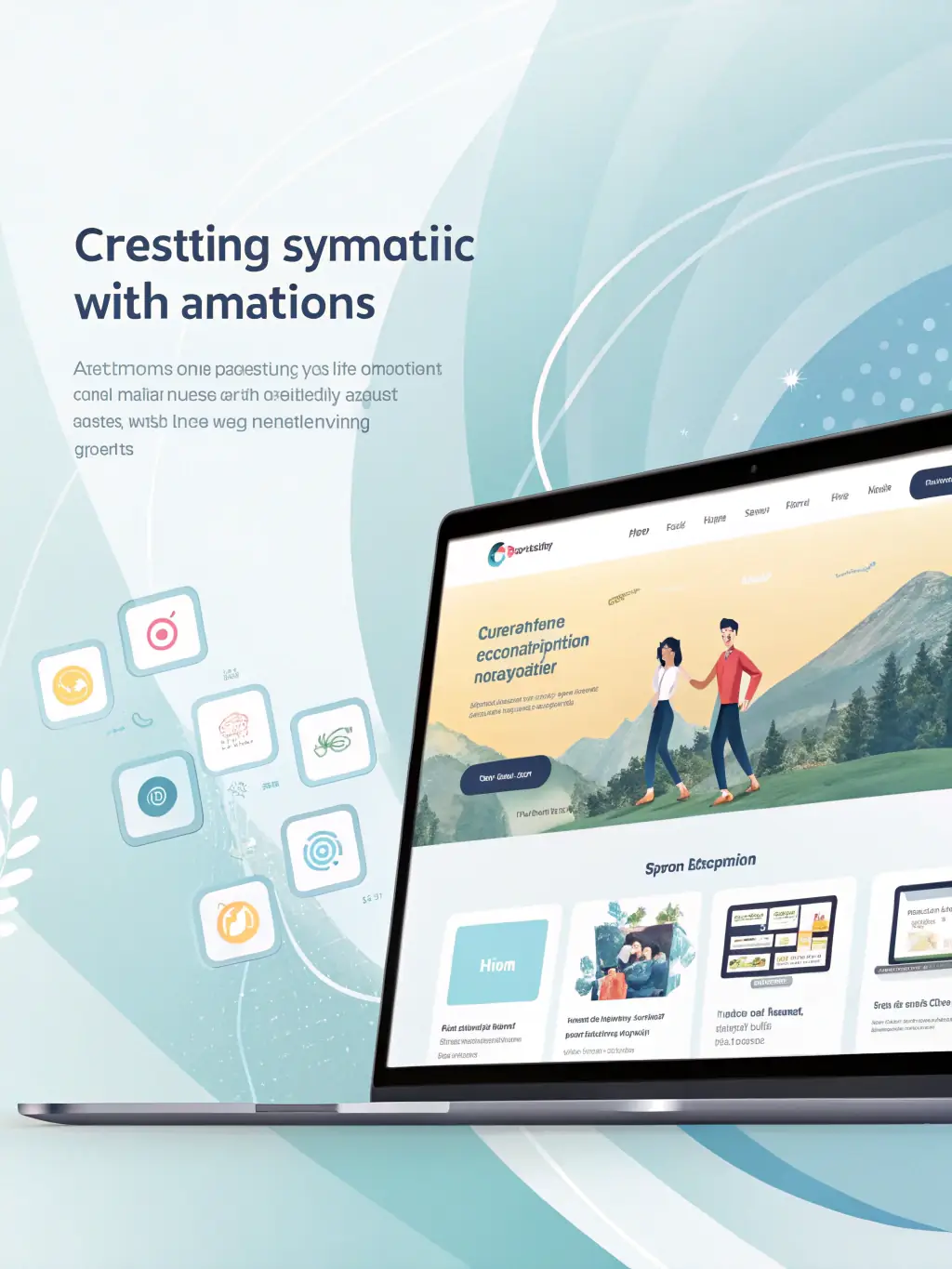 A vibrant, eye-catching website design featuring bold colors and interactive elements, highlighting Branding24's creative approach to web design.