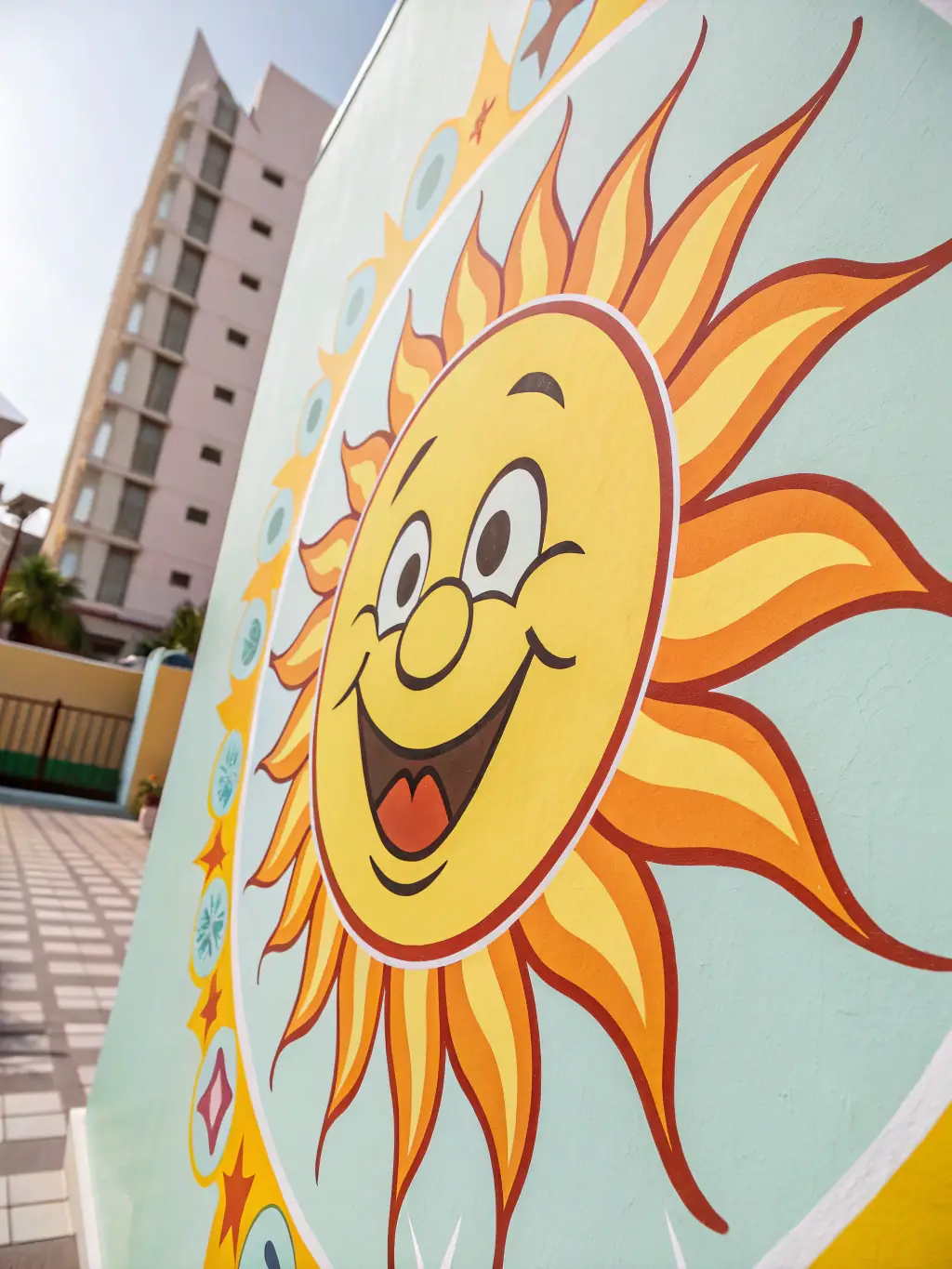 A playful logo design featuring cartoonish characters and bright colors, appealing to a younger audience and conveying a sense of fun and approachability.